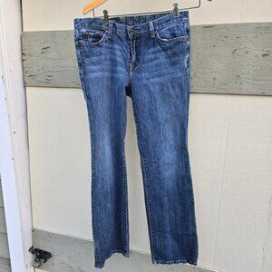 Lucky Brand Womens Classic Rider Jeans Size 14 / 32 Dark Wash Bootcut Y2K / USA